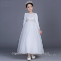 2017 long communion dress celebrity dress white evening dress long sleeve